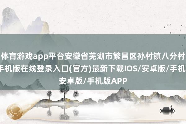 体育游戏app平台安徽省芜湖市繁昌区孙村镇八分村-亚搏手机版在线登录入口(官方)最新下载IOS/安卓版/手机版APP